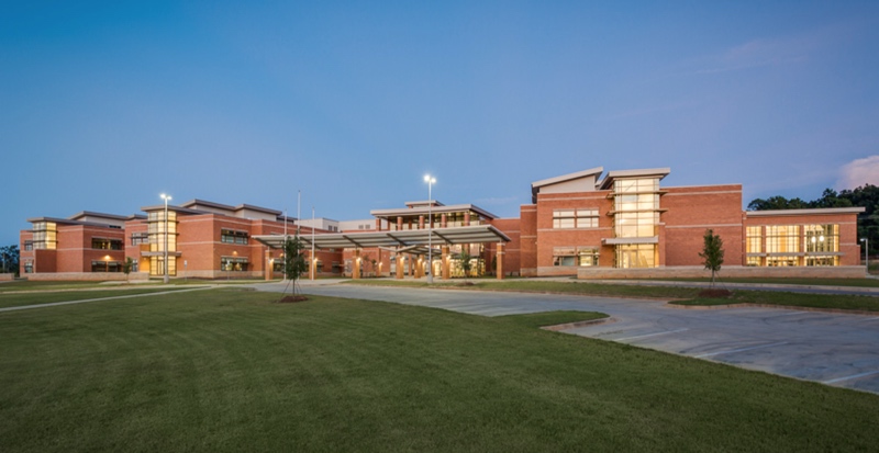Image of Meadow Glen Middle School, Lexington, SC.  Design by Pete Stewart Architect, Stewart Architecture LLC.
