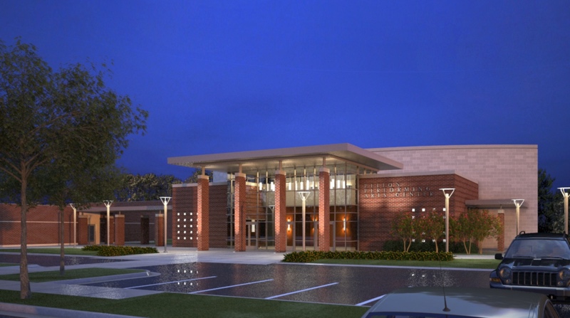 Image of Pelion Fine Art Center, Pelion, SC.  Design by Pete Stewart Architect, Stewart Architecture LLC
.